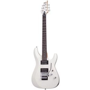 Schecter C6 FR Deluxe Satin White Floyd Rose Trem Electric Guitar